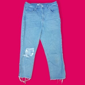 Refuge Light Wash Ripped Jeans